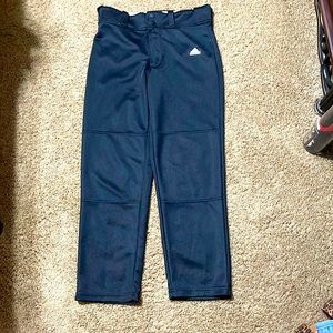 Youth Adidas black medium baseball pants